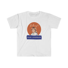 Load image into Gallery viewer, white  tee Shirt with picture of Vintage Little Girl, wording: Rocking it Old School
