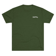 Load image into Gallery viewer, Military Green  T Shirt (front) with DillieDally Logo on left chest
