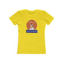 Load image into Gallery viewer, Yellow  tee Shirt with picture of Vintage Little Girl, wording: Rocking it Old School
