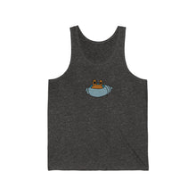 Load image into Gallery viewer, Charcoal  Tank Top with Hermie the Hermit Logo
