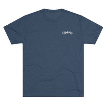 Load image into Gallery viewer, Indigo  T Shirt (front) with DillieDally Logo on left chest
