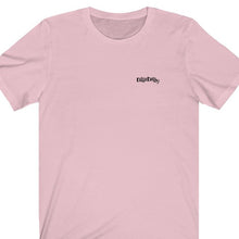 Load image into Gallery viewer, Pink T shirt with DillieDally Logo on left chest
