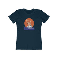 Load image into Gallery viewer, Navy  tee Shirt with picture of Vintage Little Girl, wording: Rocking it Old School
