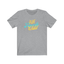 Load image into Gallery viewer, light grey Tee shirt with Blue and yellow wording: 4th favorite child
