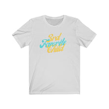 Load image into Gallery viewer, Ash  Tee shirt with Blue and yellow wording: 3rd favorite child
