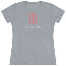 Load image into Gallery viewer, Heather grey Tee Shirt with Writing in Pink and Black Wording
