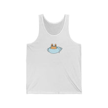 Load image into Gallery viewer, White  Tank Top with Hermie the Hermit Logo
