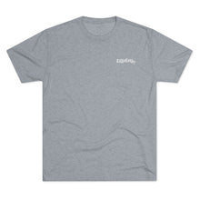 Load image into Gallery viewer, Heather Grey  T Shirt (front) with DillieDally Logo on left chest
